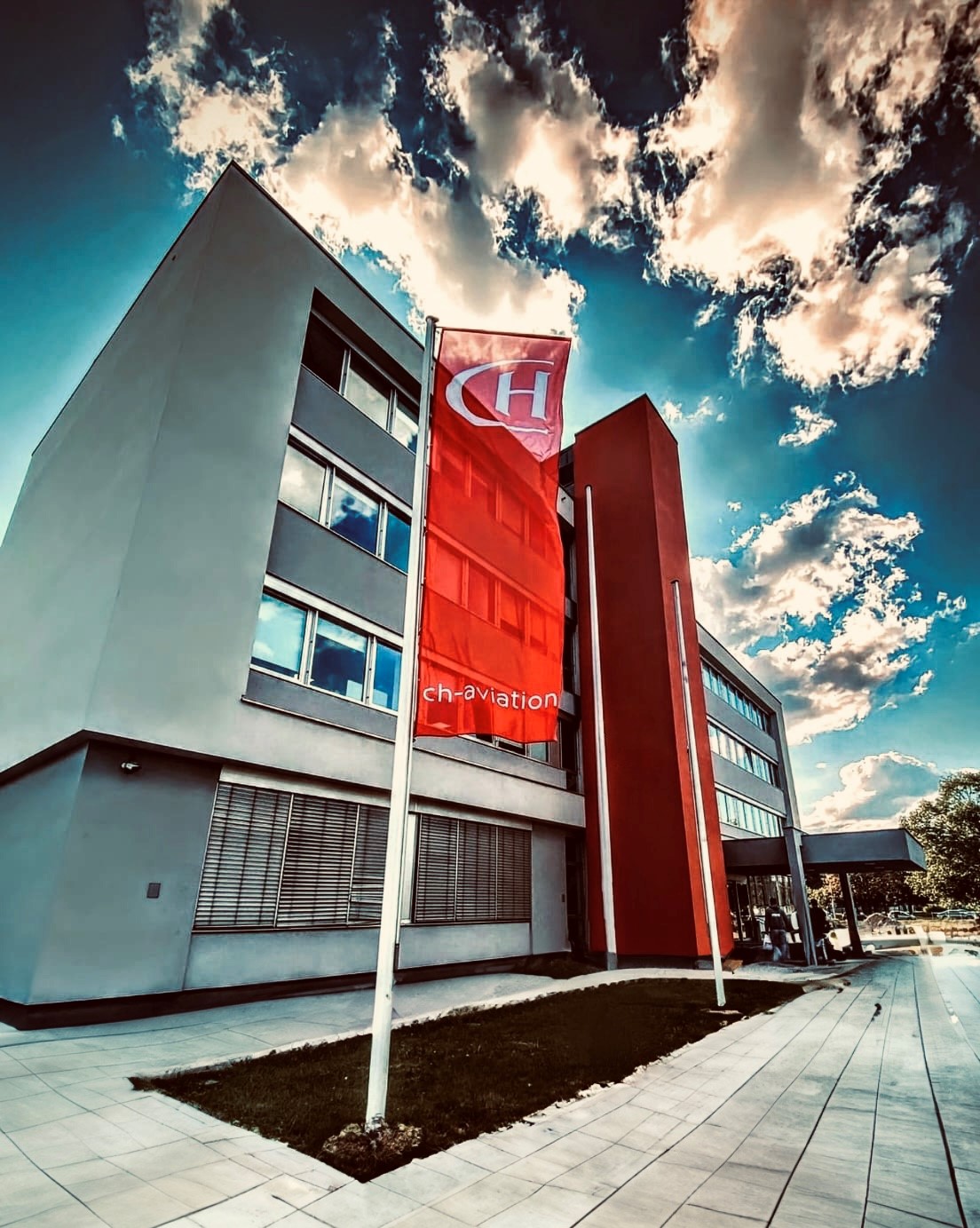 Belgrade office picture - flag